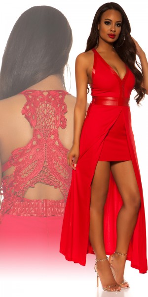 Sexy KouCla 2in1 Kleid mit Stickerei am Rücken