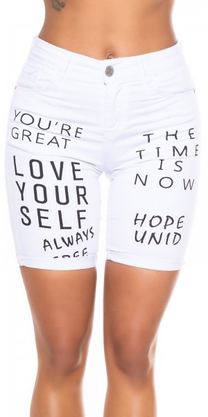 Sexy LOVE YOURSELF Jeans Shorts