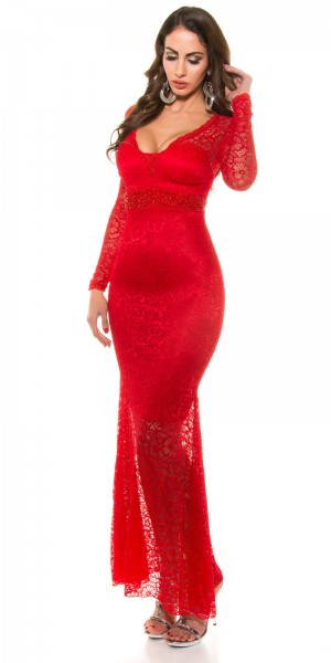 Red-Carpet-Look! Sexy Koucla Abendkleid mit Spitze